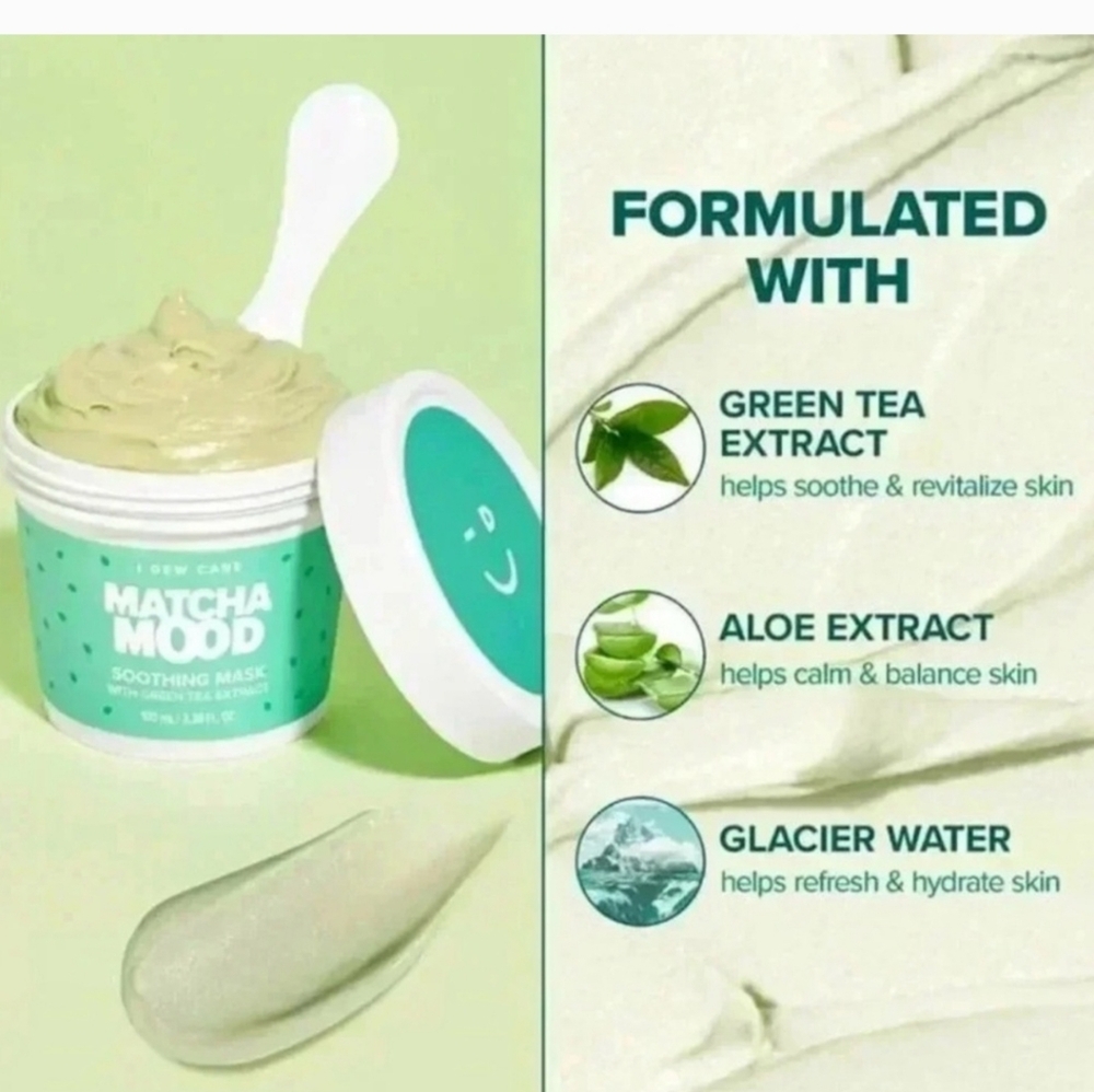 Matcha Mood Soothing Mask - Green NIB - Picture 3 of 7